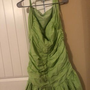 Cider green halter dress XL